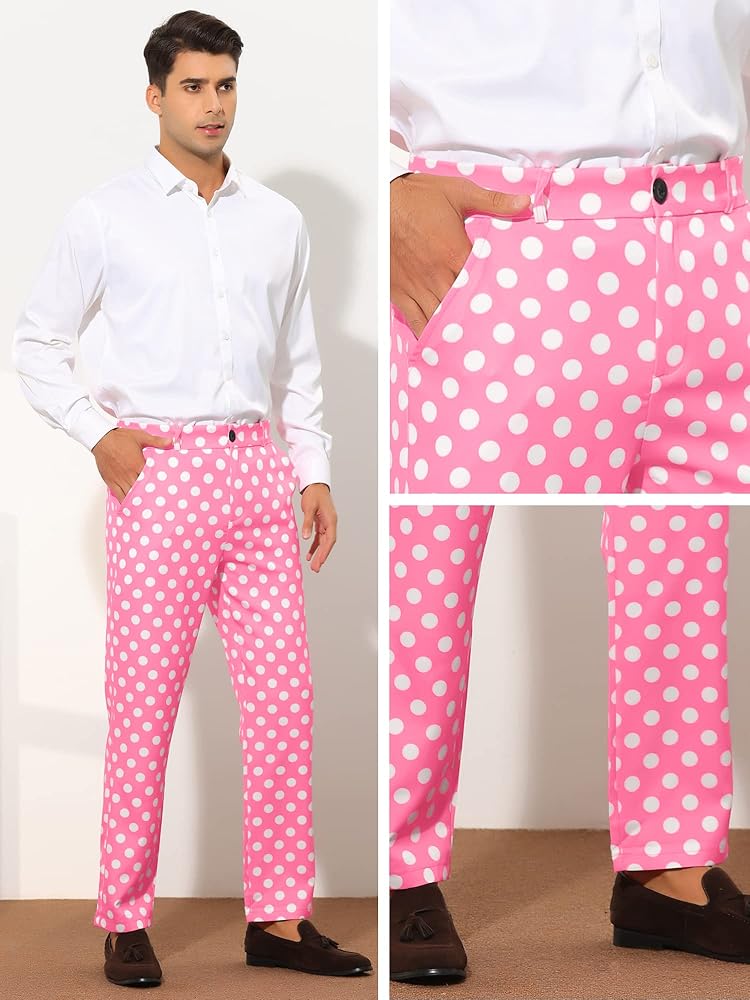 pajama party shirt 、pants YYZZH Pink Cherry Pattern Men's Pajama Pants Sleepwear
